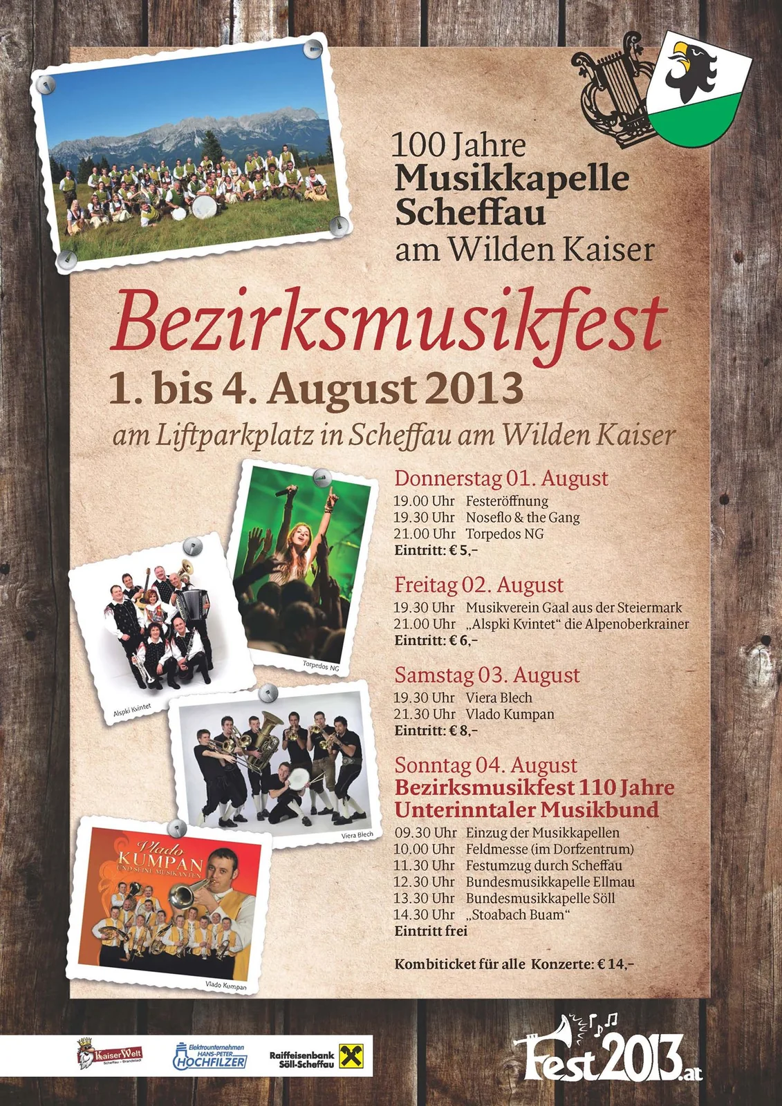 Musikfest 2013 - 100 Jahre BMK Scheffau