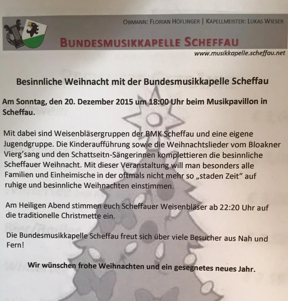 Besinnliche Weihnacht 2015